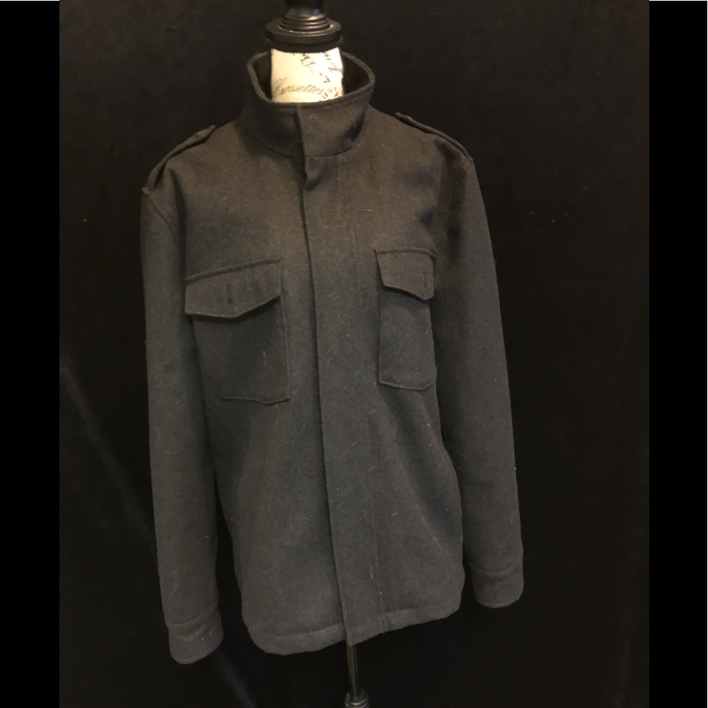 Mens wool short coat by Banana Republic